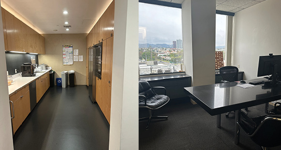 kitchen and office