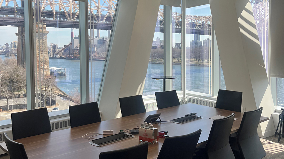 Conference Room at The Bridge overlooking Queensboro Bridge