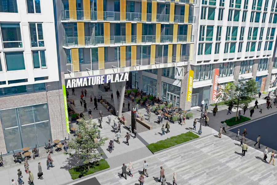 Incoming Metro Entrance NoMa Washington DC